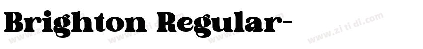 Brighton Regular字体转换